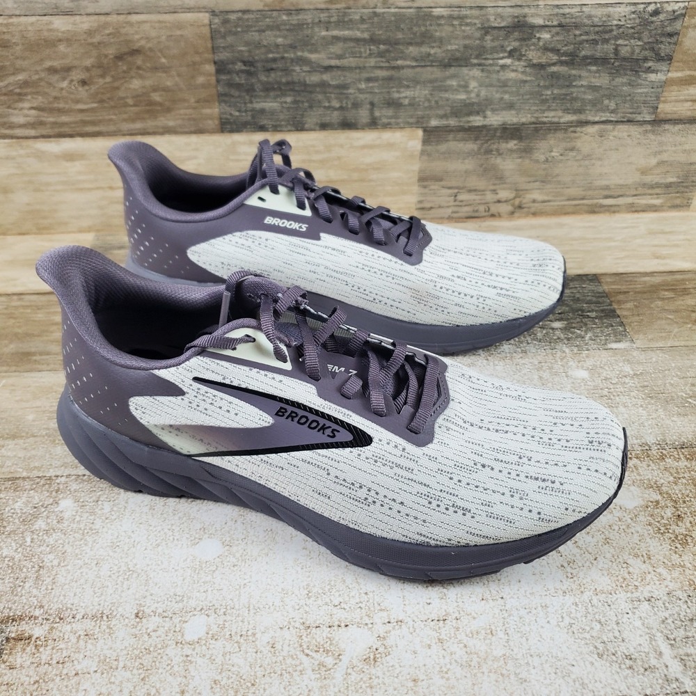 Brooks Anthem 7 Mens Shoes Sz 9.5 D Running Gray Excalibur Black Lace Up Sneaker